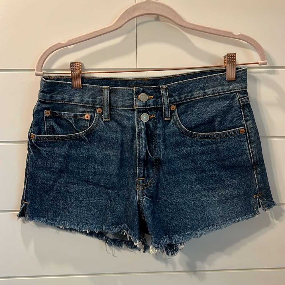 Lucky Brand mid rise jean shorts
